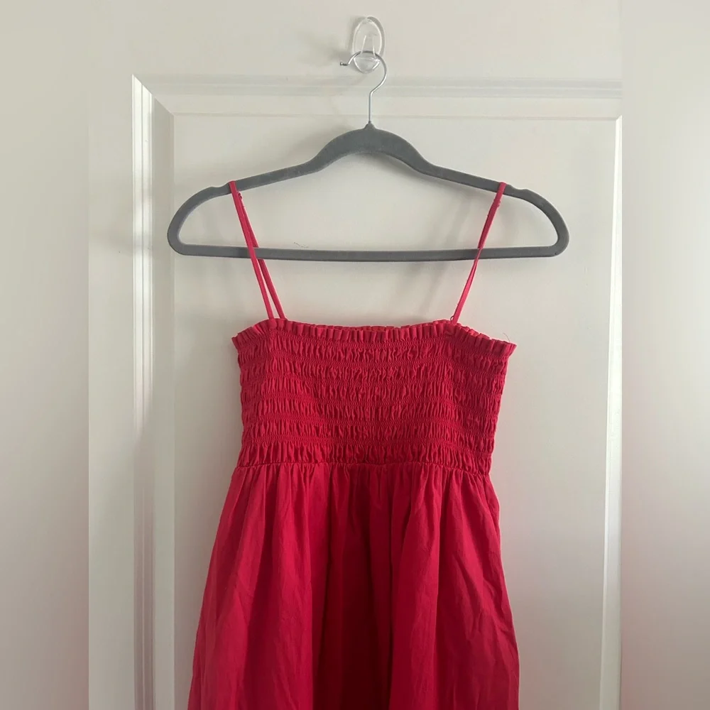 O. P. T. Cotton Leila Smocked Dress With Pocket - Picture 10 of 11